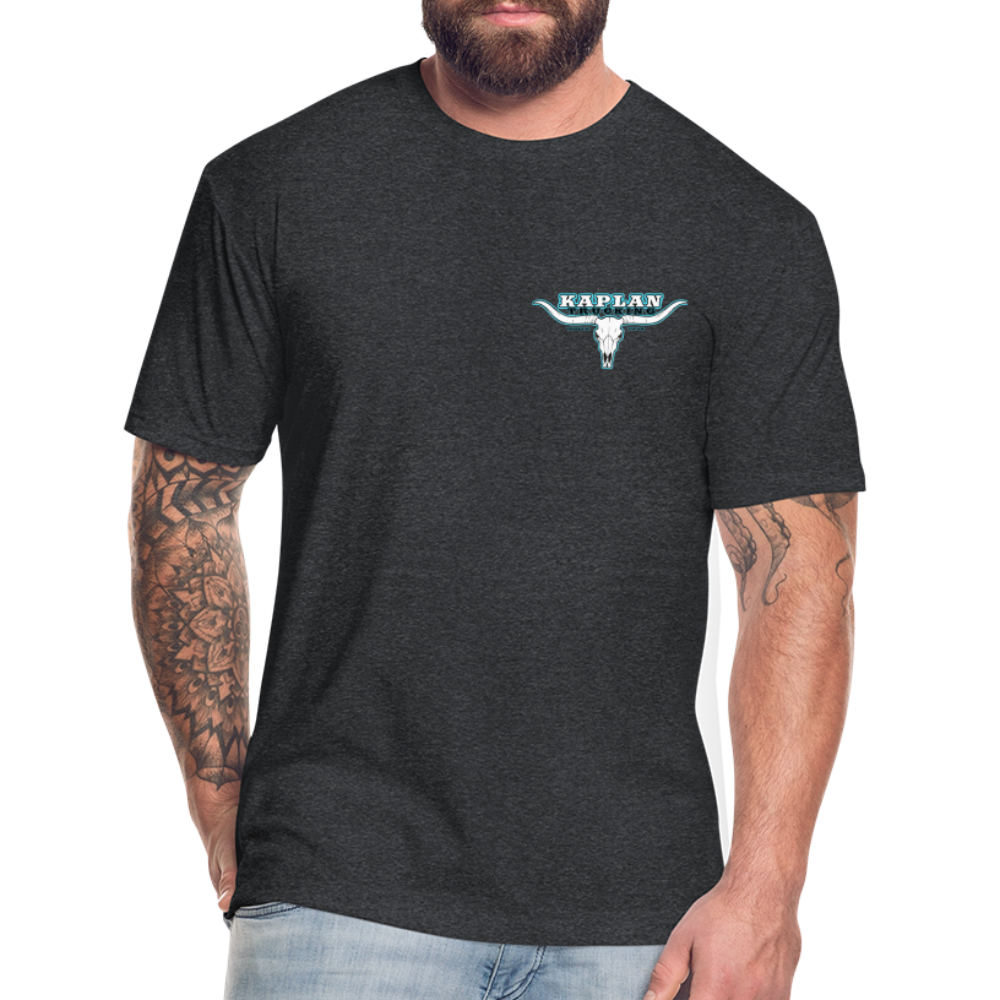 Fitted Cotton/Poly T-Shirt by Next Level - heather black