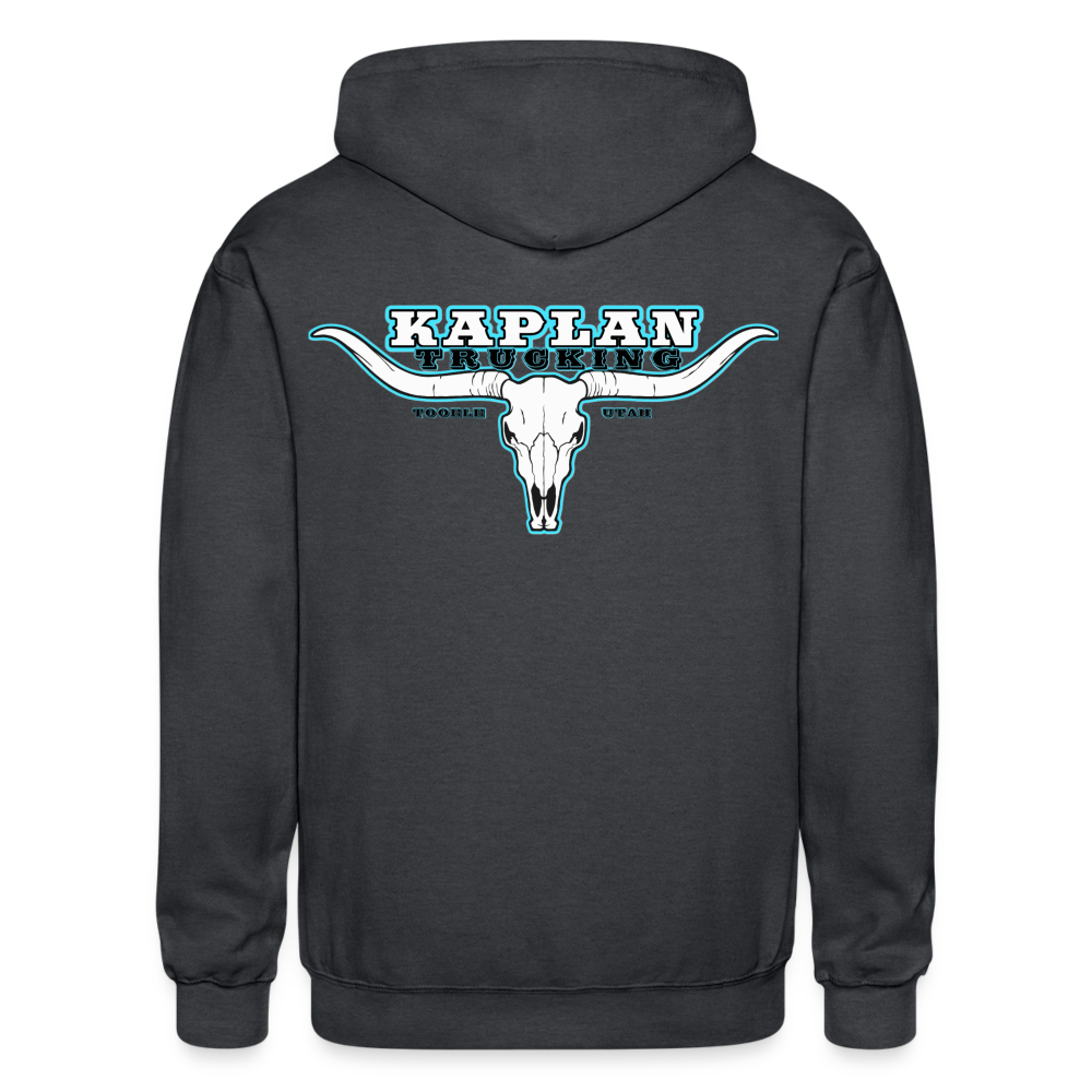 Kaplan Trucking logo - deep heather
