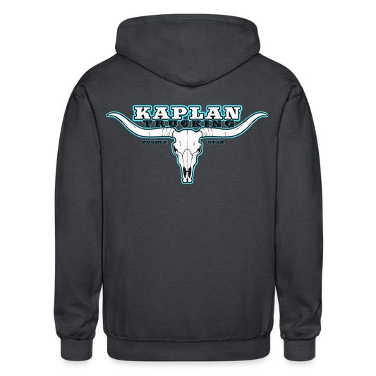 Kaplan Trucking logo - deep heather