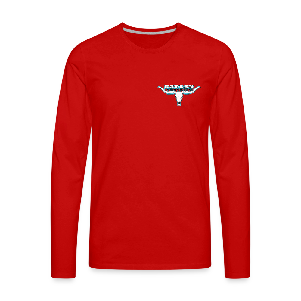 Men's Premium Long Sleeve T-Shirt - red