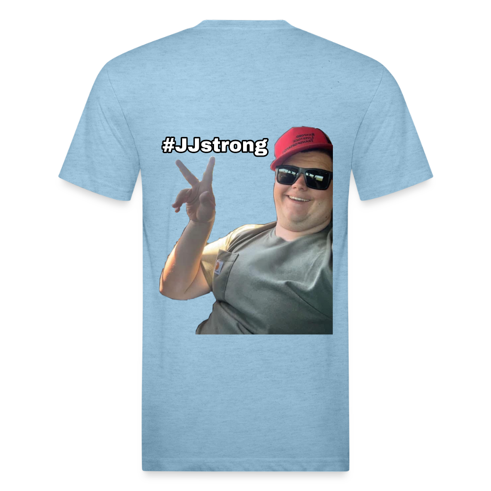 JJ Strong - heather blue