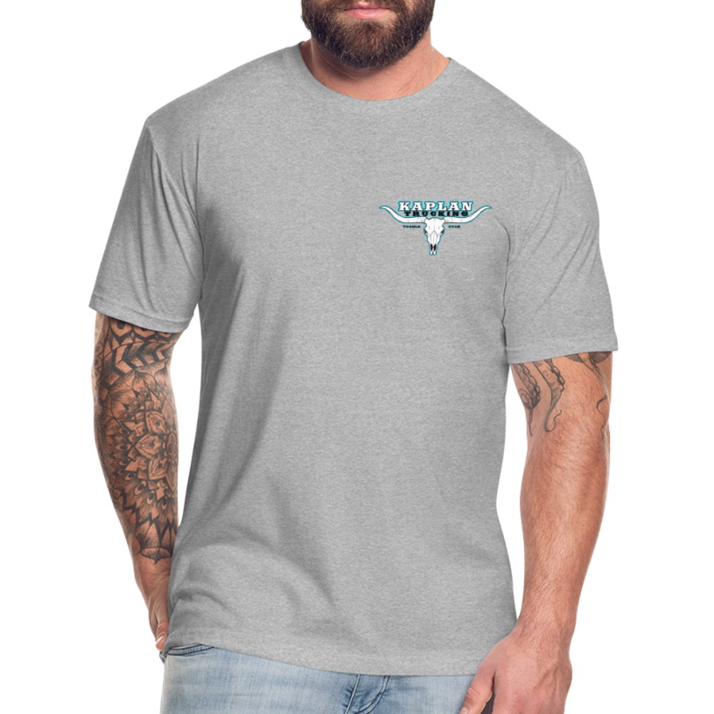 Fitted Cotton/Poly T-Shirt by Next Level - heather gray