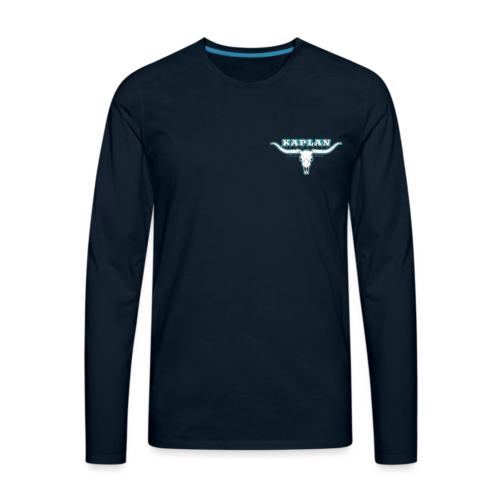 Men's Premium Long Sleeve T-Shirt - deep navy