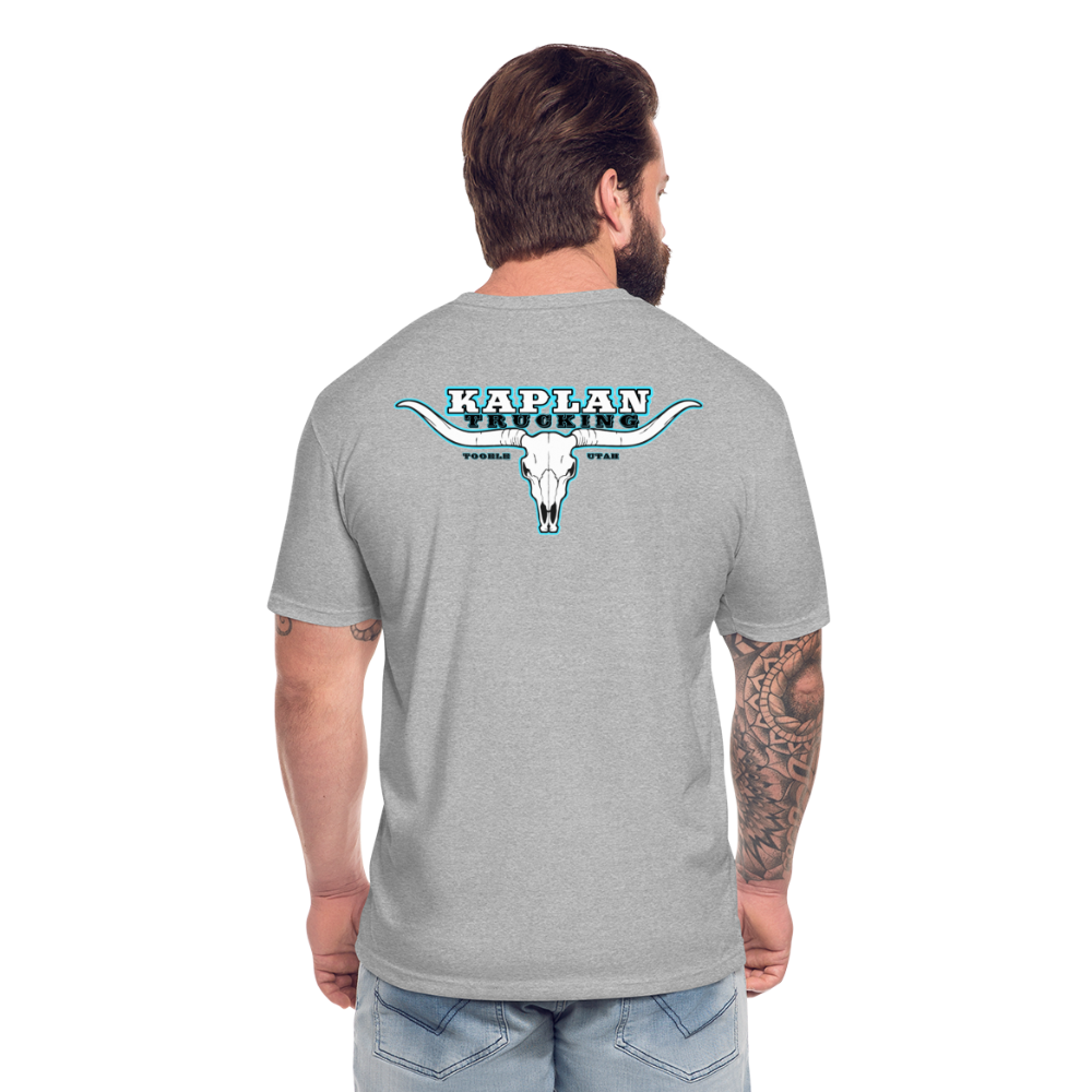 Fitted Cotton/Poly T-Shirt by Next Level - heather gray