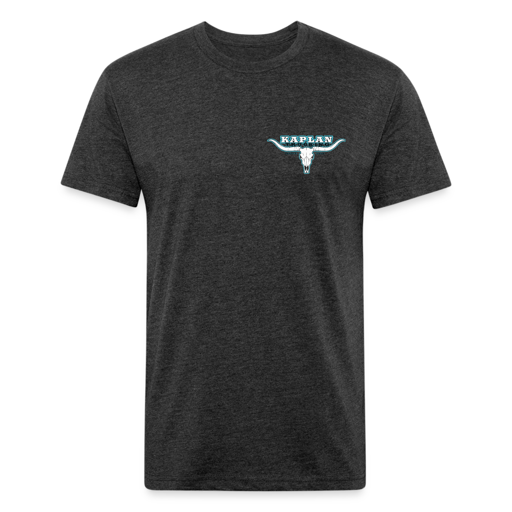 Fitted Cotton/Poly T-Shirt by Next Level - heather black
