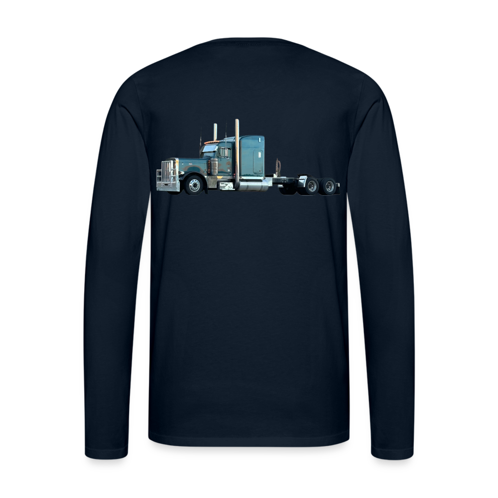 Men's Premium Long Sleeve T-Shirt - deep navy