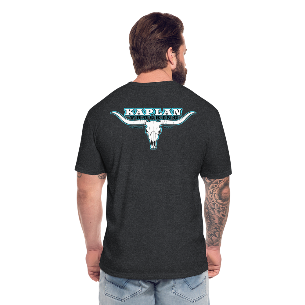 Fitted Cotton/Poly T-Shirt by Next Level - heather black