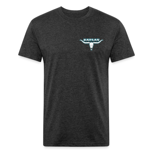 Fitted Cotton/Poly T-Shirt by Next Level - heather black