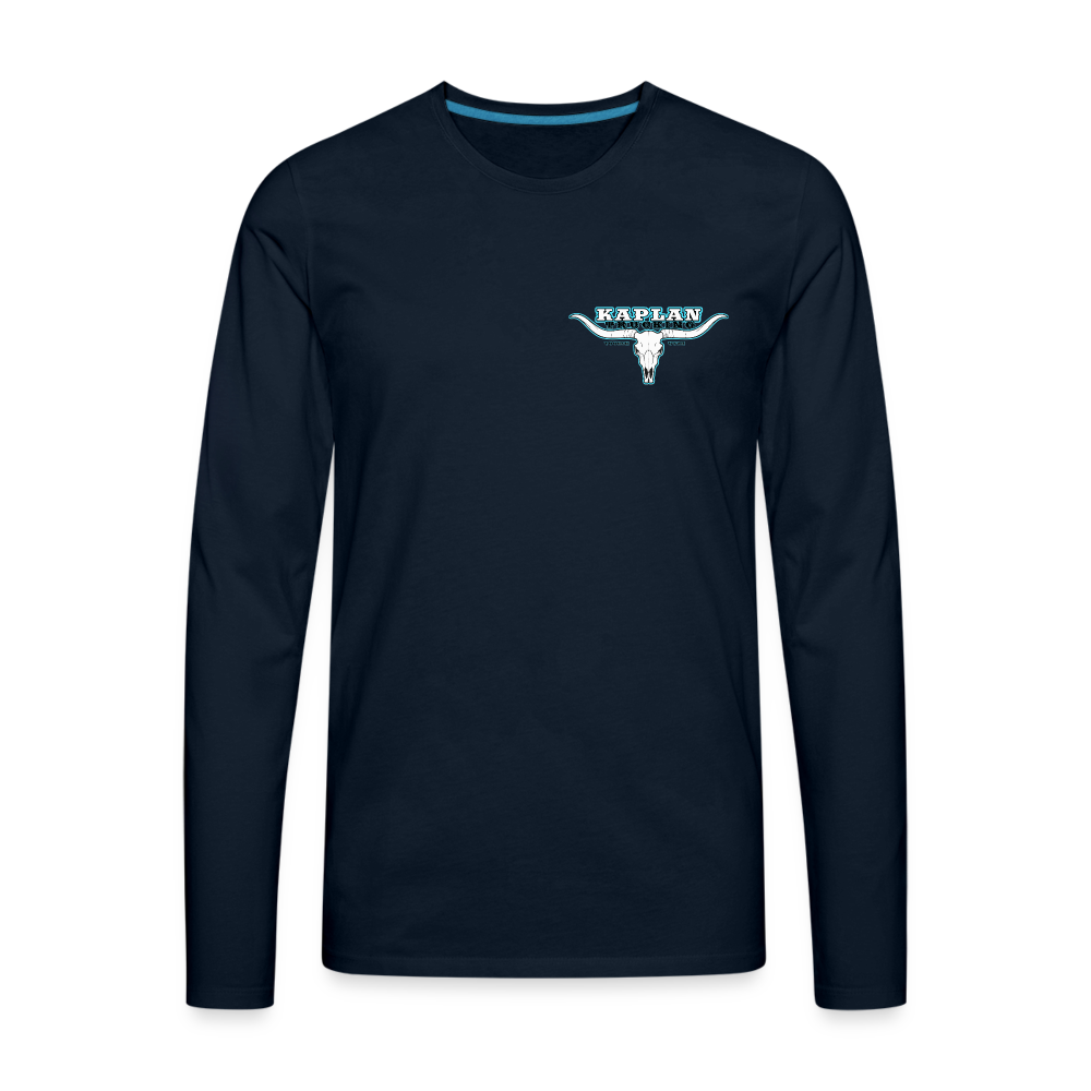 Men's Premium Long Sleeve T-Shirt - deep navy