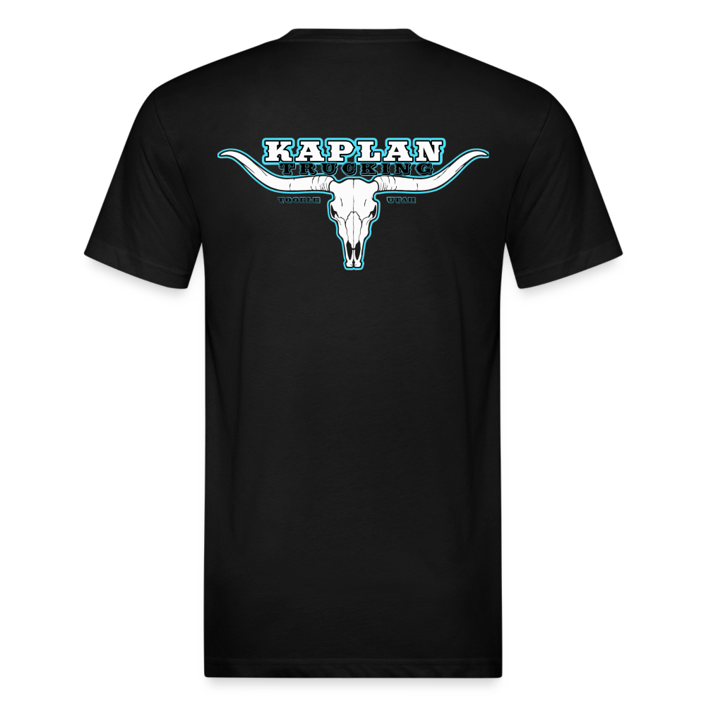 Fitted Cotton/Poly T-Shirt by Next Level - black