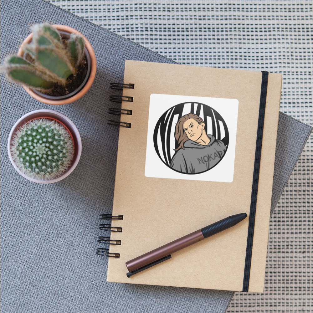 NoKap logo - white matte